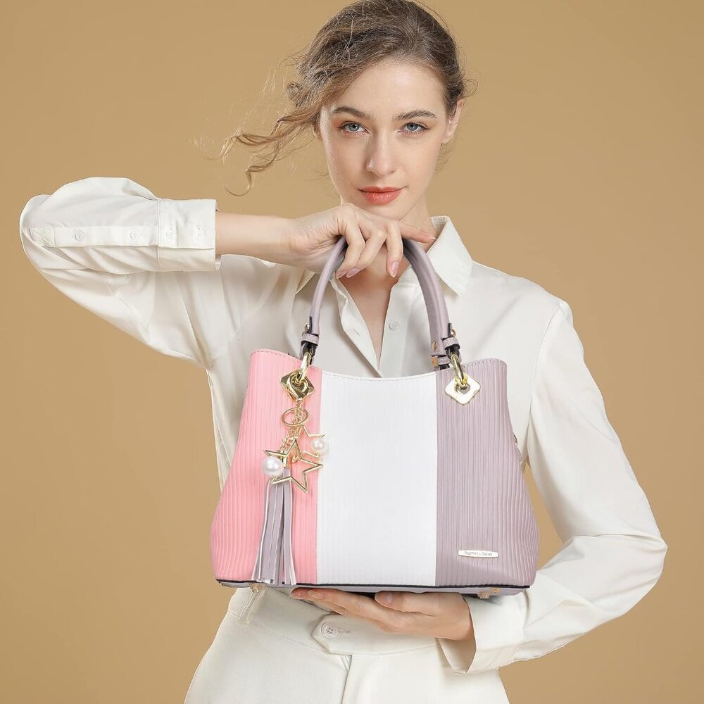 Chic PU Leather Handbag for Women - 8 Pockets, Adjustable Strap, Gift-Ready - Picture 8 of 8